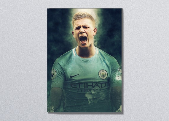 CANVAS Kevin De Bruyne Manchester City Soccer Team Art Wall Room Canvas Poster CANVAS Kevin De Bruyne Manchester City Soccer Team Art Wall Room Canvas Poster