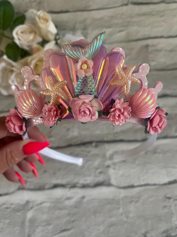 Mermaid Birthday Crown,party Props for Girls,birthday Gifts  display picture 1