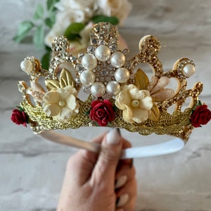 Princess headband, birthday tiara,princess gold tiara, pretty goldcrown,tiara for girls birthday, gold  princess crowns, girls gifts
