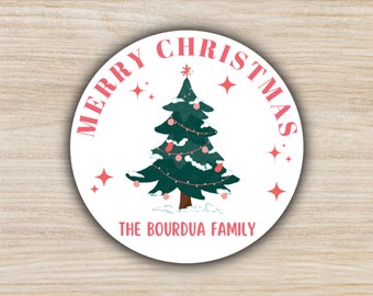 Custom Holiday Labels + Personalized Merry Christmas Labels + Holiday Gift Tags + To/From Stickers + Holiday Gift Labels + Christmas Labels