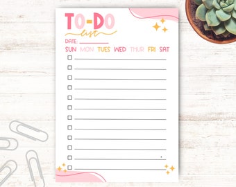 To-Do List Notepad, Tear Away Pages, 5x7 inches, 50 pages