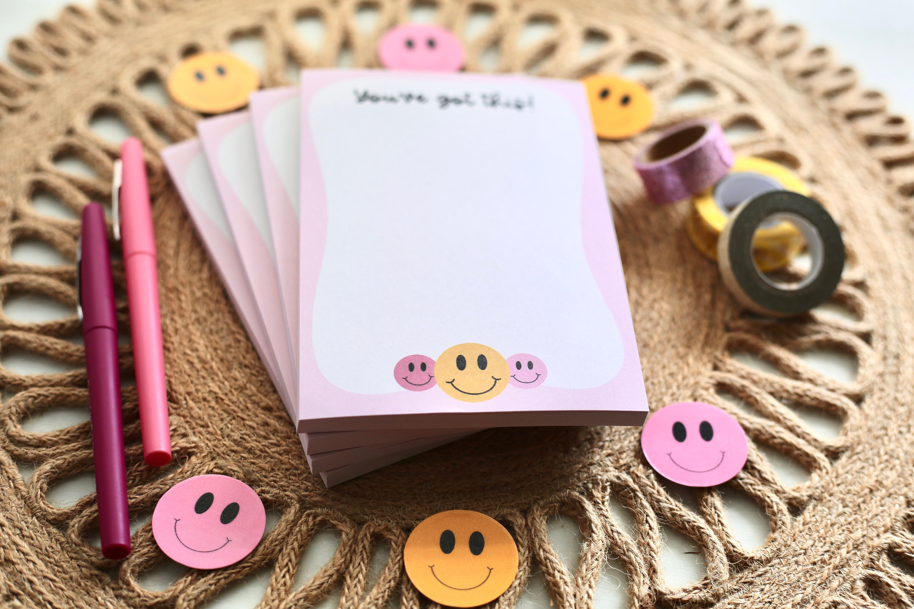Smiley Face You've Got This Notepad 4x6 Notepad 50 Etsy