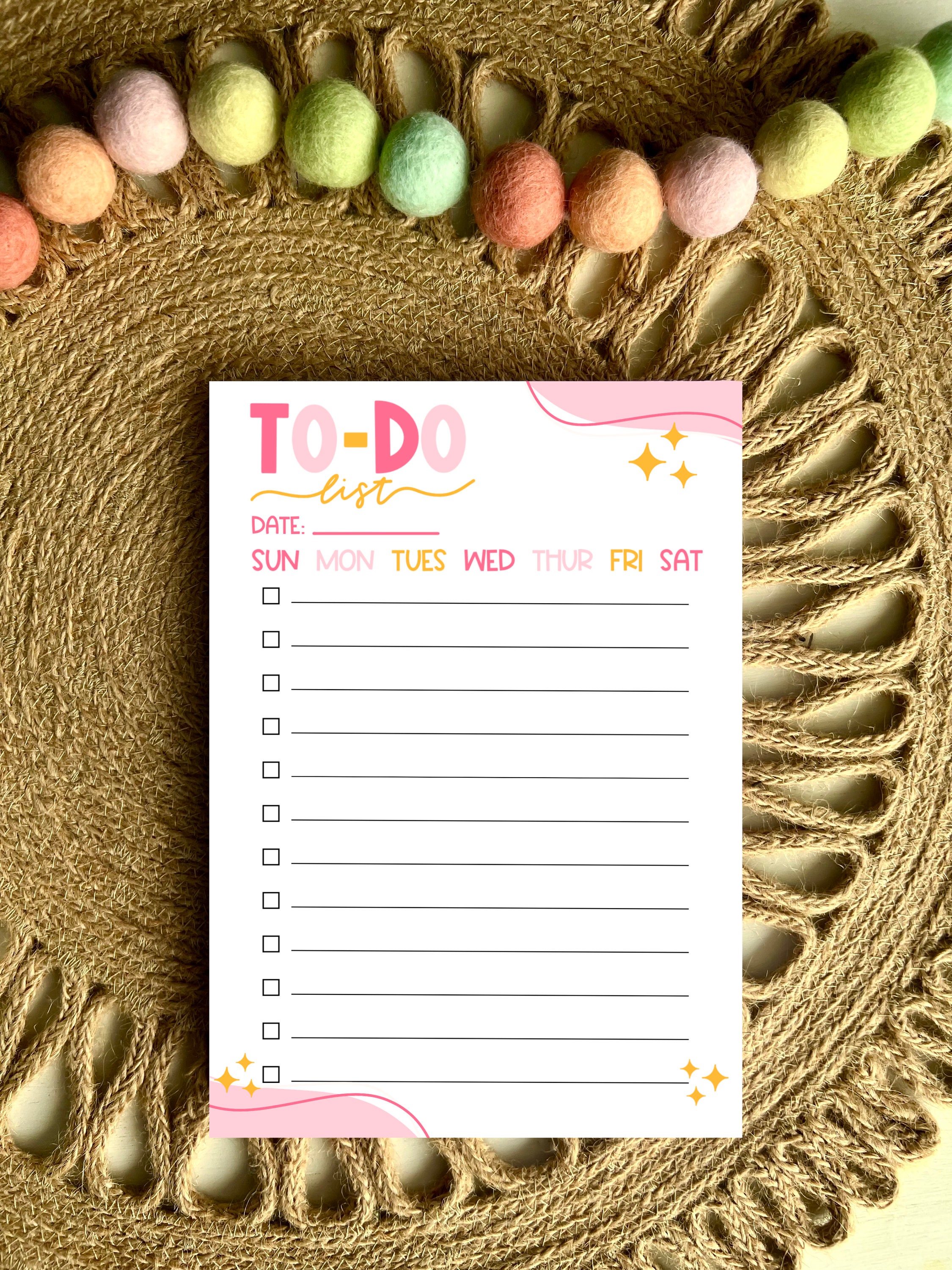 To-do List Notepad, Tear Away Pages, 5x7 Inches, 50 Pages - Etsy