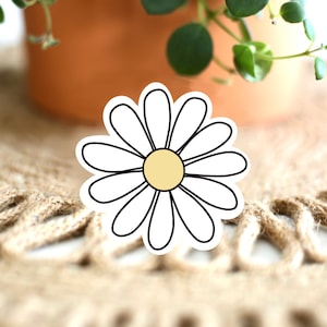 Daisy Sticker + Vinyl Sticker + Waterproof Sticker + Die Cut Sticker - Etsy
