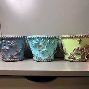 Metal Decorative Spring Buckets/Planters/Pails/Easter Baskets