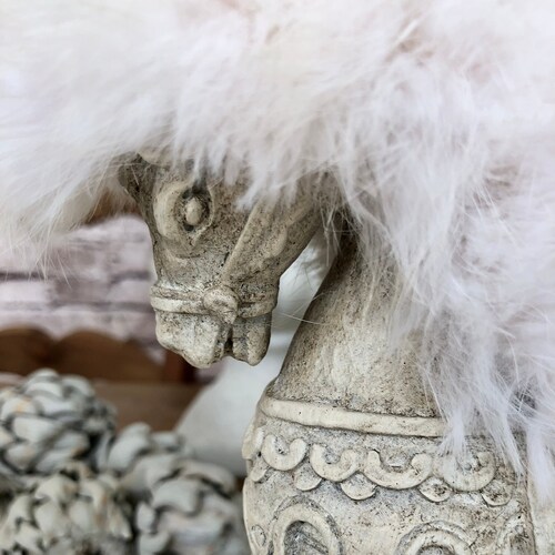 Ornate order Rocking Horse with Fur Mane