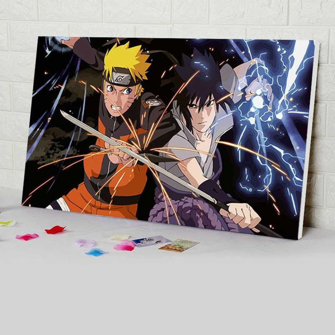 Naruto Wall Art Geometric Naruto Portrait Wall Decor Etsy