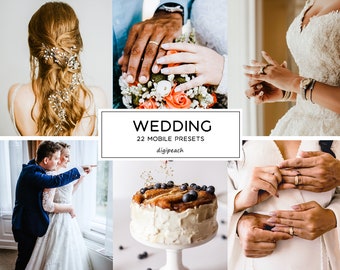 22 Presets BRIGHT WEDDING, wedding photography presets, white bright presets, airy bride presets, natural light presets,lightroom presets