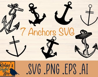 Anchor SVG | Nautical SVG | Navy SVG Files | Anchor Vectors