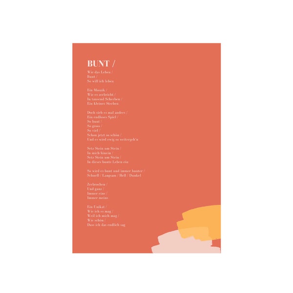 BUNT – Poetry on Print – Physischer Print