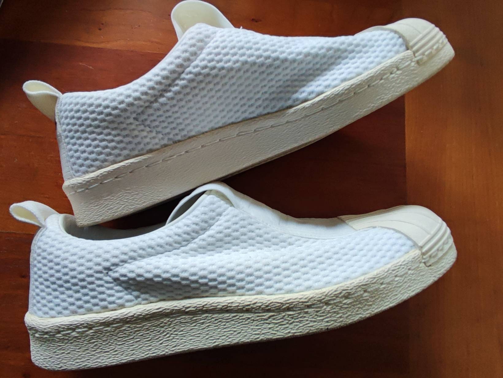 Adidas Laceless Stylish White Size 6 for USA - Etsy