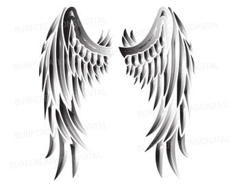 Angel wing svg png eps file download image, angel wing svg, wing svg, memorial svg, heaven svg, wing clipart, wing png, angel wing png