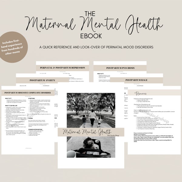 Maternal Mental Health & Perinatal Mood Disorder Quick Reference eBook (Printable PDF)