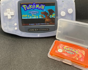 Pokémon Feuerrot Gameboy Spiel | Deutsche Version Neue Reproduktion | Pokémon Merch Retro Vintage Geschenkidee Freunde