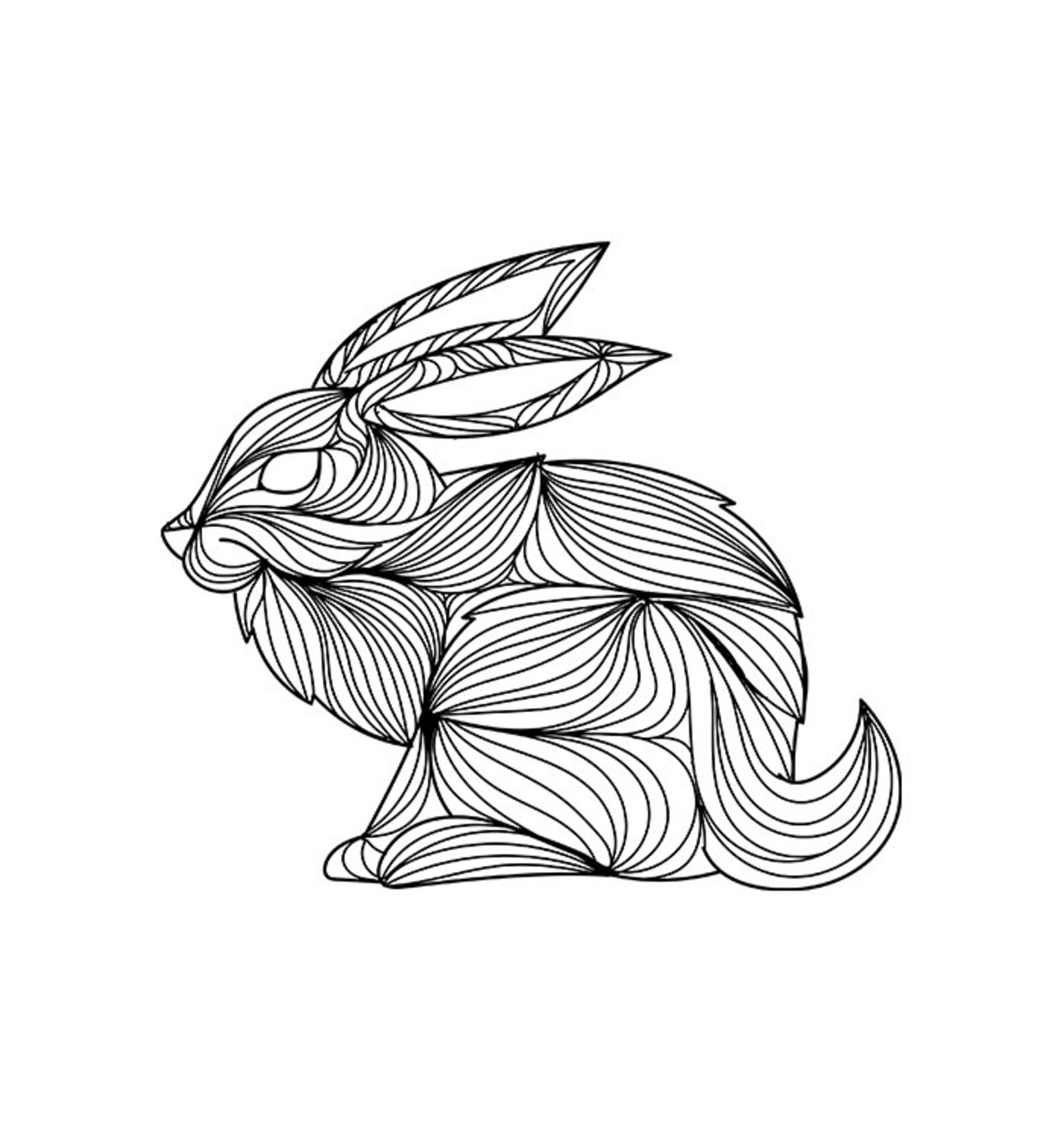 5 Hasen Mandala Hasen svg Hase png Instant Download / | Etsy