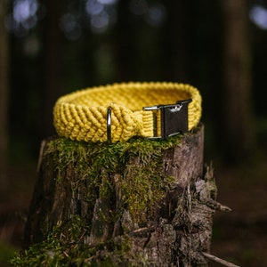 Makramee Halsband gelb
