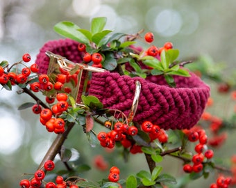 Makramee Halsband rot
