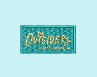 The Outsiders Musical theatre embroidery patch, musical theatre gifts, Broadway accessories, iron on, Theatre kid gifts, embroidery pin