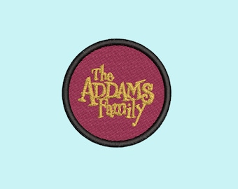 The Addams family Musical theatre embroidery patch, musical theatre gifts, Broadway accessories, iron on, Theatre kid gifts, embroidery pin