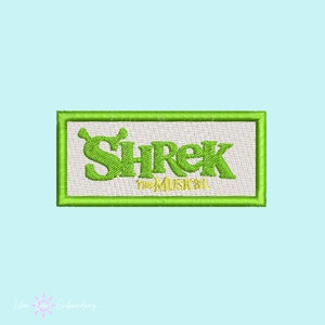 Shrek the Musical theatre embroidery patch, musical theatre gifts, Broadway accessories, iron on, Theatre kid gifts, embroidery pin