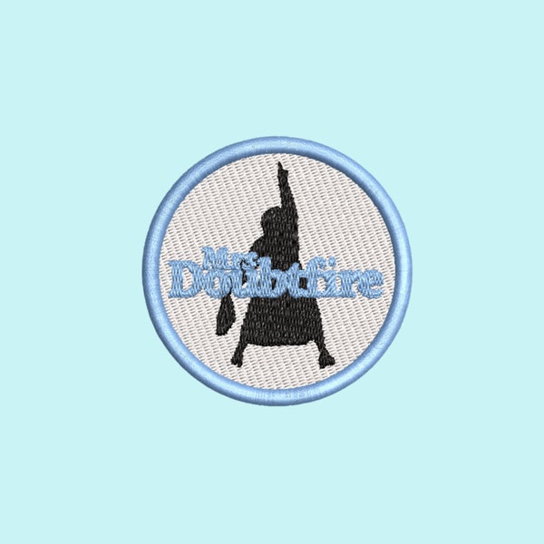 Mrs Doubtfire the Musical theatre embroidery patch,musical theatre gifts,Broadway accessories,iron on,Theatre kid gifts,embroidery