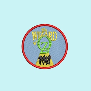 Wizard of Oz Musical theatre embroidery patch, musical theatre gifts, Broadway accessories, iron on, Theatre kid gifts, embroidery pin