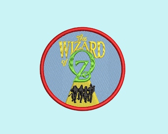 Wizard of Oz Musical theatre embroidery patch, musical theatre gifts, Broadway accessories, iron on, Theatre kid gifts, embroidery pin
