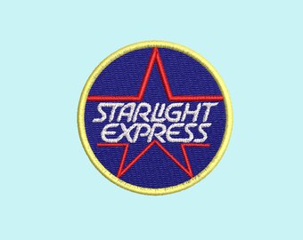 Starlight Express Embroidered Iron-On Patch: Broadway Musical Theatre Gift