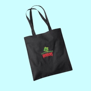 Little shop of horrors musical embroidered tote bag,Theatre gift, Merchandise,cotton rehearsal bag,script bag,shopping bag,over the shoulder