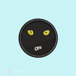 Cats Musical theatre embroidery patch, musical theatre gifts, Broadway accessories, iron on, Theatre kid gifts, embroidery pin