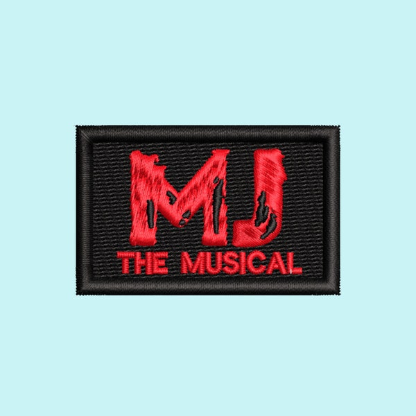 MJ the Musical theatre embroidery patch,musical theatre gifts,Broadway accessories,iron on,Theatre kid gift,embroidery pin