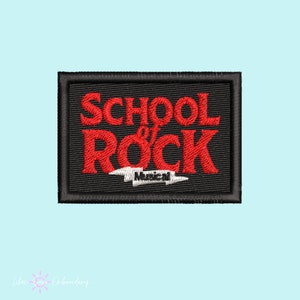 Patch de bordado para teatro musical da School of Rock, presentes para teatro musical, acessórios da Broadway, passar a ferro, presentes para crianças de teatro, alfinete de bordado