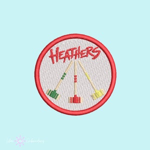 Heathers Mallets Musical theatre embroidery patch, musical theatre gifts, Broadway accessories, iron on, Theatre kid gifts, embroidery pin