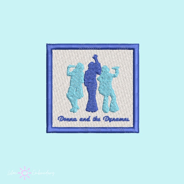 Donna Mamma Mia Musical theatre embroidery patch, musical theatre gifts, Broadway accessories, iron on, Theatre kid gifts, embroidery pin