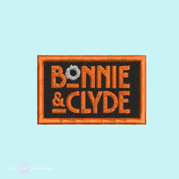 Bonnie und Clyde Musical Theater Stickerei Patch, Musical Theater Geschenke, Broadway Accessoires, Bügelbild, Theater Kind Geschenke, Sticknadel