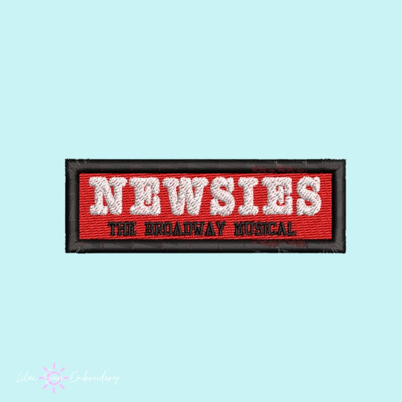 Newsies Logo Musical Theatre Embroidery Patch Musical Theatre Etsy