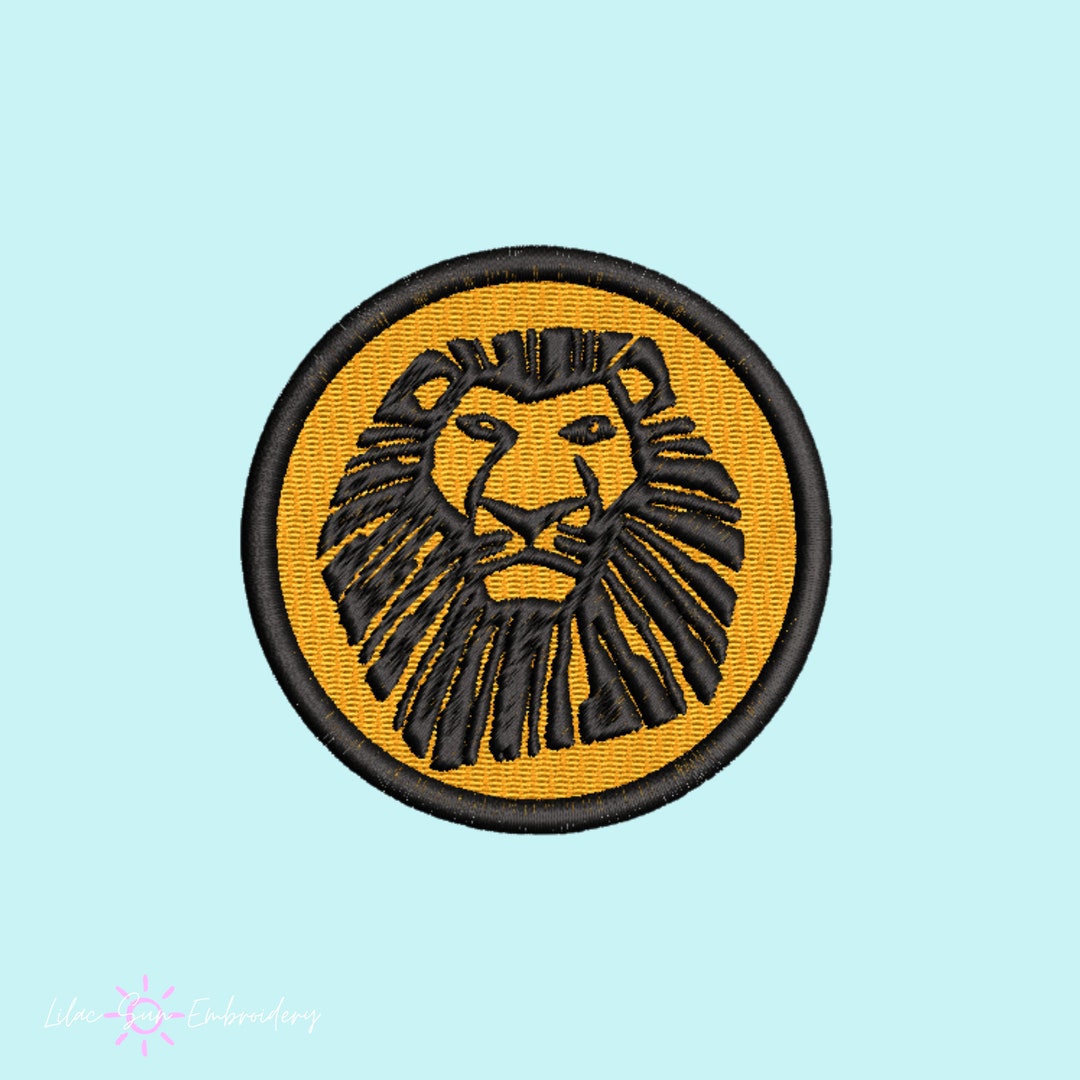 Lion King Embroidery Patch: Musical Theatre Iron-On Applique