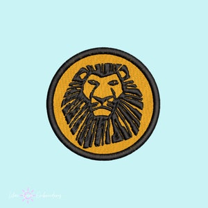 Lion Musical theatre embroidery patch, musical theatre gifts, Broadway accessories, iron on, Theatre kid gifts, embroidery pin