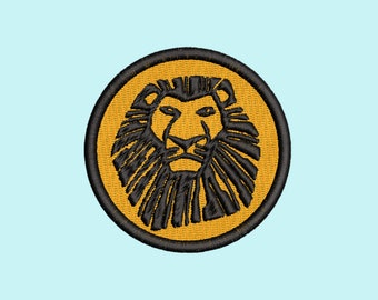 Lion King Embroidery Patch: Musical Theatre Iron-On Applique