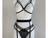 Sexy Harness Garter Body Strap Belt Bottom harness,Leg Harness Belts Bondage, Leather Garter Belt, Fetish Lingerie