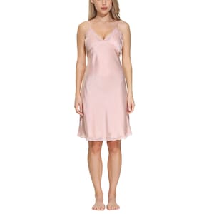 Hot pink hotsell silk nightgown