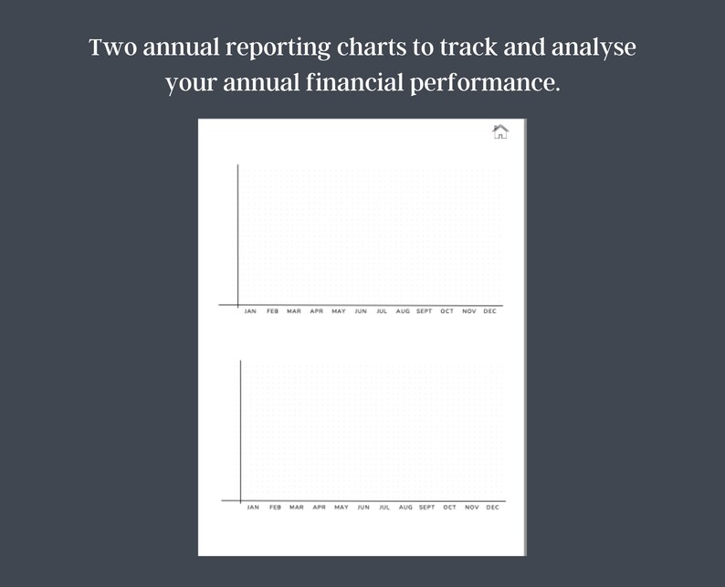 Puede incluir: Dos gr&aacute;ficos de informes anuales con un fondo de cuadr&iacute;cula. Los gr&aacute;ficos est&aacute;n dise&ntilde;ados para rastrear y analizar el rendimiento financiero anual. El texto en la parte superior dice: "Dos gr&aacute;ficos de informes anuales para rastrear y analizar su rendimiento financiero anual."