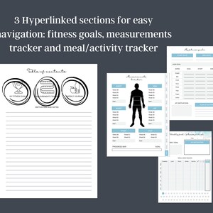 Remarkable 2 Fitness Weight Loss Tracker Planner Template | Instant ...