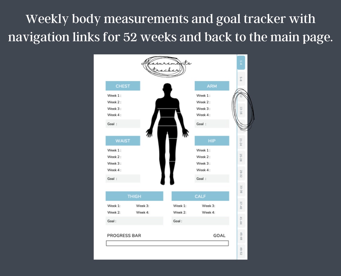 Remarkable 2 Fitness Weight Loss Tracker Planner Template Etsy