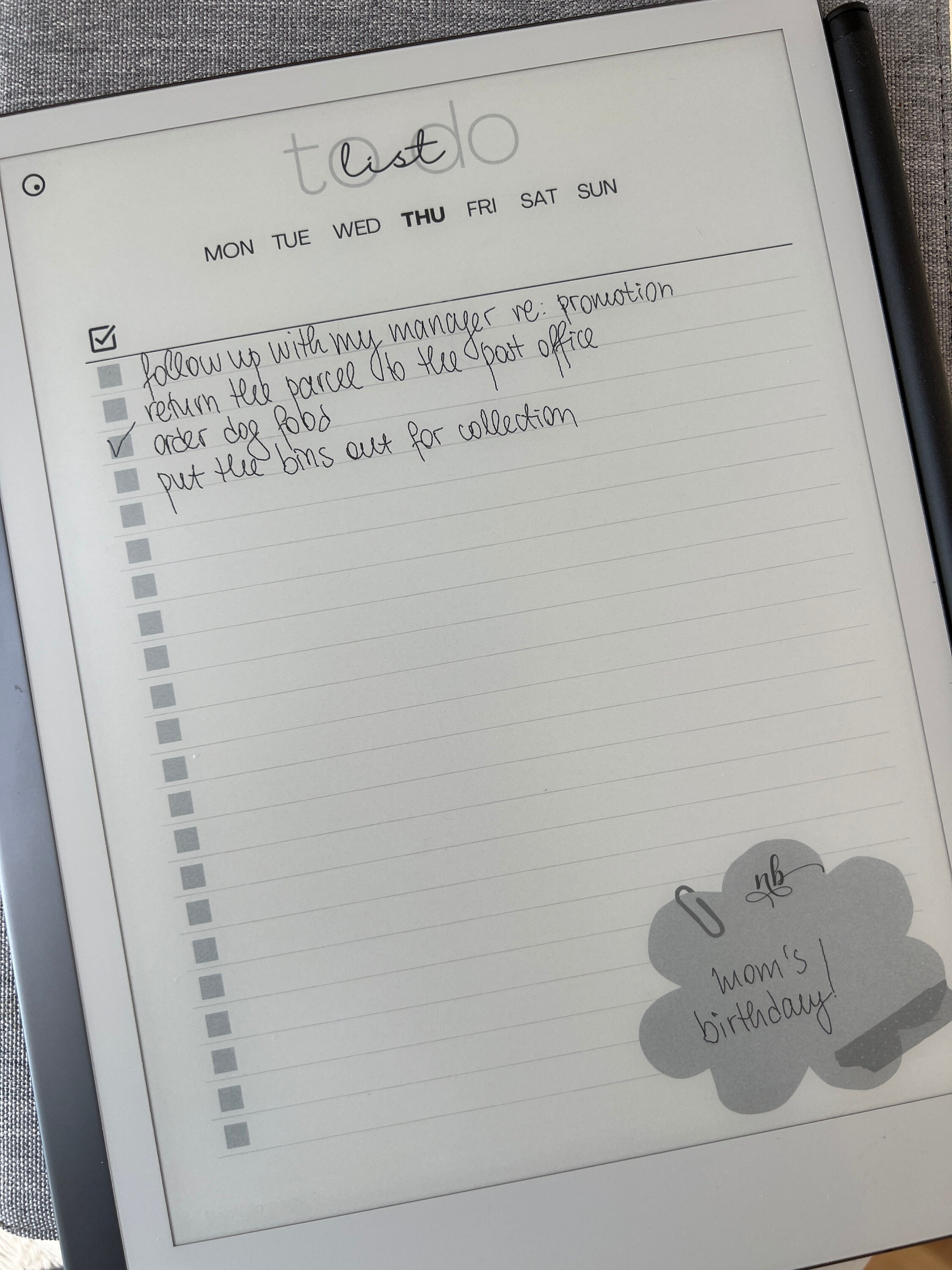 Remarkable 2 to Do List Simple Minimalistic Digital Template Etsy UK