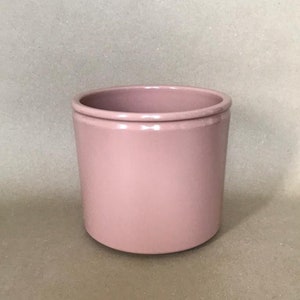 Pink Plant pot, basic ceramic glossy glazed baby pink pot,