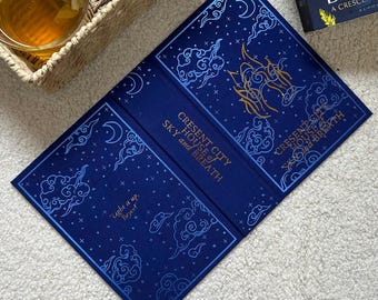 House of Sky and Breath Hardback Cover for Paperback Books - Hand Made Dust Jacket - Crescent City series