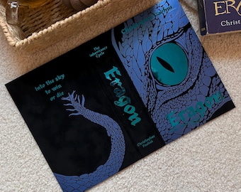 Eragon Hardcover Cover für Taschenbücher - Handgefertigter Schutzumschlag - Faux Wildleder - The Inheritance Cycle Series