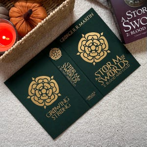 A Storm of Swords 2: Blood and Gold Hardback Cover for Paperback Books - Hand Made Dust Jacket - A Song of Ice and Fire Series