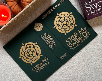 Tormenta de Espadas 2: Sangre y Oro - Tapa dura para libros de bolsillo - Sobrecubierta hecha a mano - Serie Canción de Hielo y Fuego